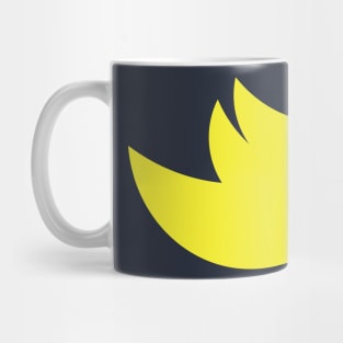 Green yellow bird drawing Mug